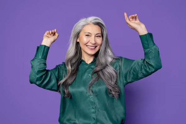 Women after hair transplant with Gray Hair