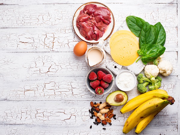 fruits and vegetables containing biotin for hair