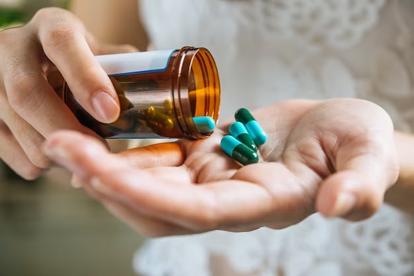 a person taking pills for hair transplant hurt