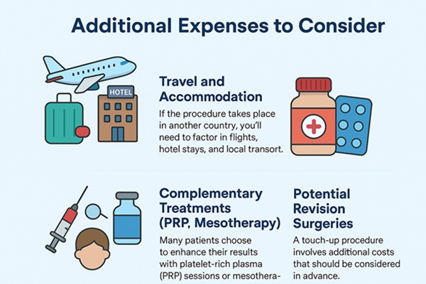 additional expenses to hair transplant
